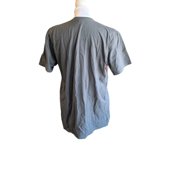 ALSTYLE Men's medium Born Free classic cycle show grey and yellow T-shirt - Picture 3 of 3